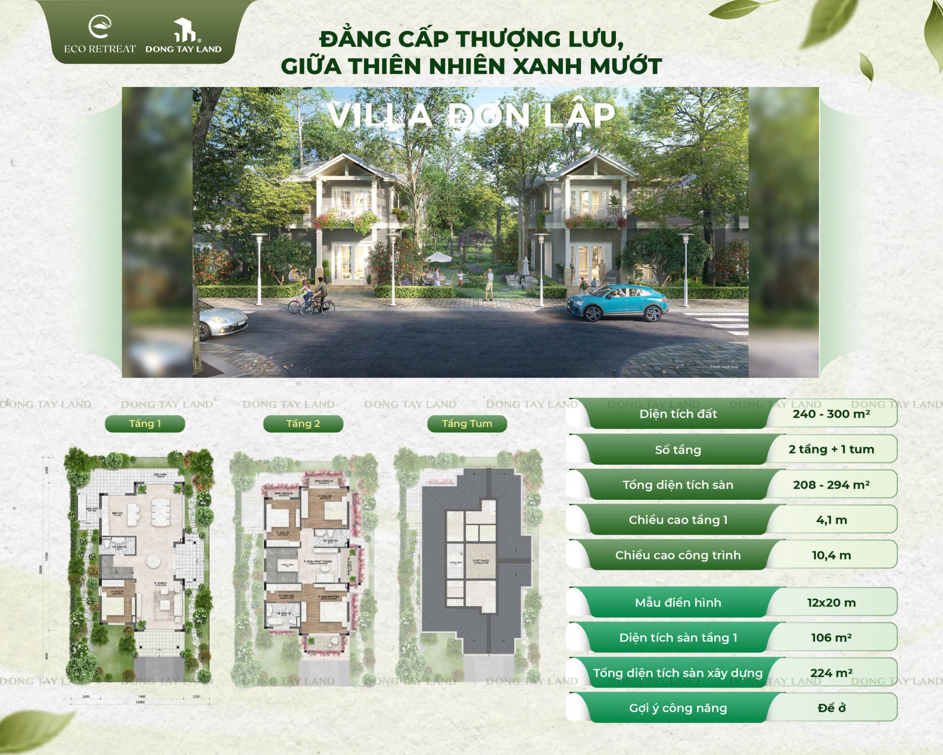 Villa đơn lập Eco Retreat